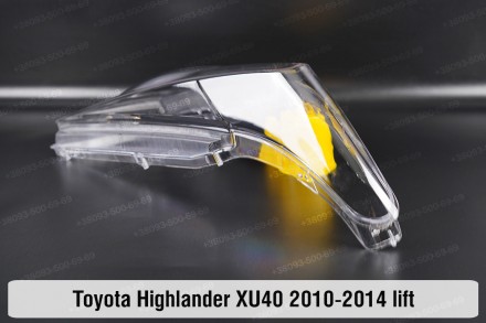Стекло на фару Toyota Highlander XU40 (2010-2013) II поколение рестайлинг правое. . фото 5