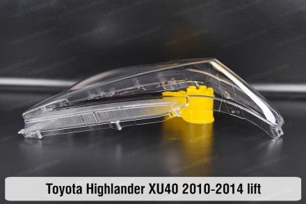Стекло на фару Toyota Highlander XU40 (2010-2013) II поколение рестайлинг правое. . фото 4