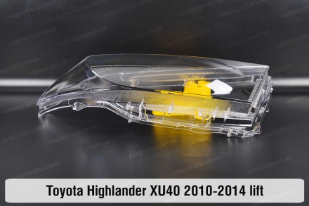 Стекло на фару Toyota Highlander XU40 (2010-2013) II поколение рестайлинг правое. . фото 6