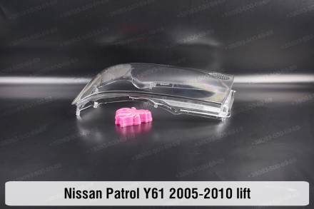 Стекло на фару Nissan Patrol Y61 (2004-2010) V поколение 2 рестайлинг левое.В на. . фото 5