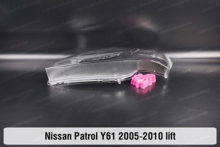 Стекло на фару Nissan Patrol Y61 (2004-2010) V поколение 2 рестайлинг левое.В на. . фото 7