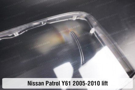 Стекло на фару Nissan Patrol Y61 (2004-2010) V поколение 2 рестайлинг левое.В на. . фото 6