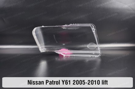 Стекло на фару Nissan Patrol Y61 (2004-2010) V поколение 2 рестайлинг левое.В на. . фото 3