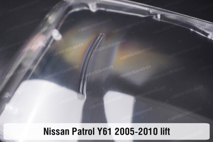 Стекло на фару Nissan Patrol Y61 (2004-2010) V поколение 2 рестайлинг правое.В н. . фото 9