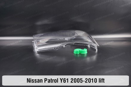 Стекло на фару Nissan Patrol Y61 (2004-2010) V поколение 2 рестайлинг правое.В н. . фото 8