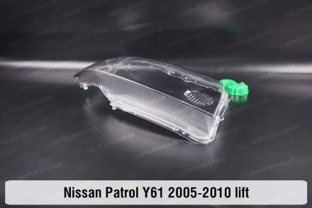 Стекло на фару Nissan Patrol Y61 (2004-2010) V поколение 2 рестайлинг правое.В н. . фото 3