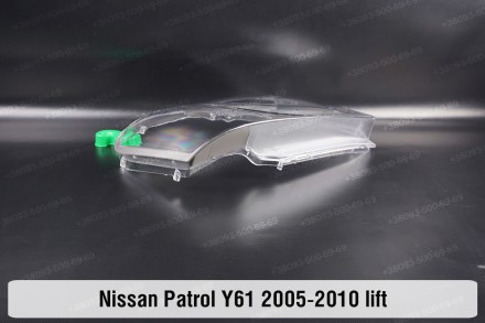 Стекло на фару Nissan Patrol Y61 (2004-2010) V поколение 2 рестайлинг правое.В н. . фото 7
