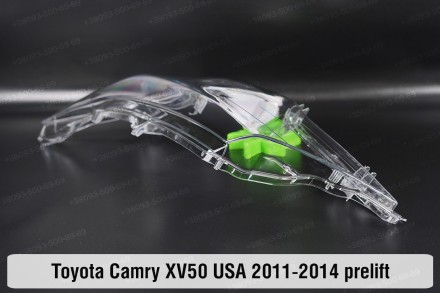Стекло на фару Toyota Camry XV50 USA (2011-2014) VII поколение дорестайлинг лево. . фото 10