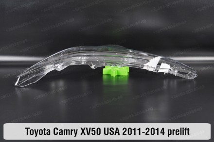 Стекло на фару Toyota Camry XV50 USA (2011-2014) VII поколение дорестайлинг лево. . фото 4