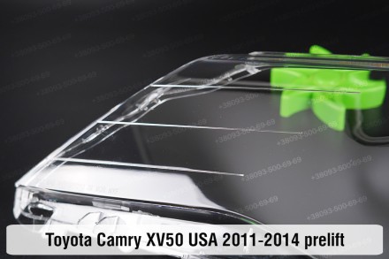 Стекло на фару Toyota Camry XV50 USA (2011-2014) VII поколение дорестайлинг лево. . фото 5