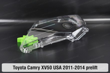 Стекло на фару Toyota Camry XV50 USA (2011-2014) VII поколение дорестайлинг лево. . фото 8