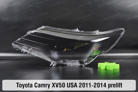 Стекло на фару Toyota Camry XV50 USA (2011-2014) VII поколение дорестайлинг лево. . фото 2