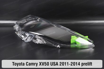 Стекло на фару Toyota Camry XV50 USA (2011-2014) VII поколение дорестайлинг лево. . фото 6