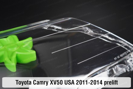 Стекло на фару Toyota Camry XV50 USA (2011-2014) VII поколение дорестайлинг прав. . фото 6