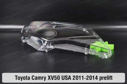 Стекло на фару Toyota Camry XV50 USA (2011-2014) VII поколение дорестайлинг прав. . фото 4