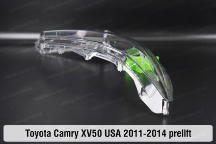 Стекло на фару Toyota Camry XV50 USA (2011-2014) VII поколение дорестайлинг прав. . фото 8