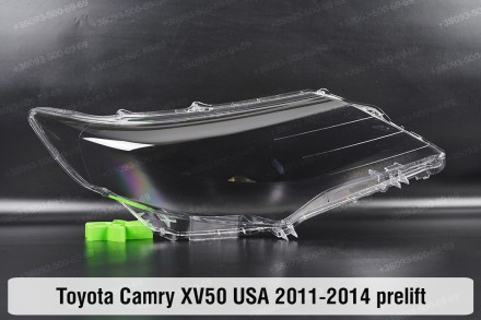 Стекло на фару Toyota Camry XV50 USA (2011-2014) VII поколение дорестайлинг прав. . фото 2