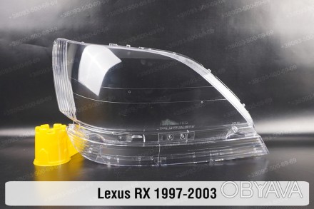 Стекло на фару Lexus RX XU10 RX300 RX330 RX350 RX400 (1998-2003) I поколение пра. . фото 1