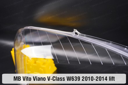 Скло на фару Mercedes-Benz V-Class W639 Vito Viano (2010-2014) рестайлінг праве.. . фото 5