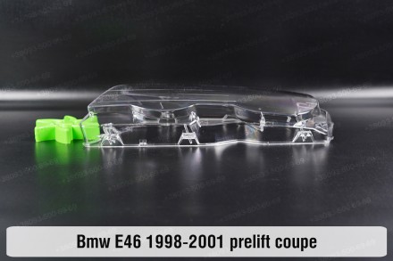 Стекло на фару BMW 3 E46 Coupe (1998-2003) IV поколение дорестайлинг левое.
В на. . фото 4