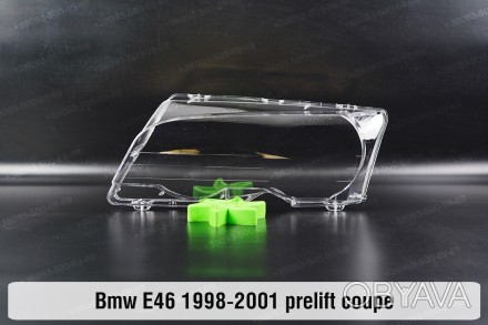 Стекло на фару BMW 3 E46 Coupe (1998-2003) IV поколение дорестайлинг левое.
В на. . фото 1