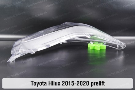 Стекло на фару Toyota Hilux Xenon LED (2015-2020) VIII поколение дорестайлинг ре. . фото 5