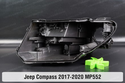 Новый корпус фары Jeep Compass MP552 (2017-2021) II поколение дорестайлинг левый. . фото 2