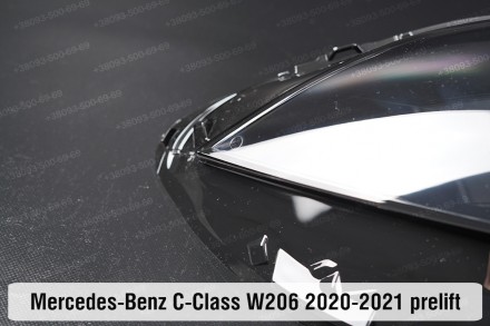 Стекло на фару Mercedes-Benz C-Class W206 (2021-2024) дорестайлинг правое.
В нал. . фото 6