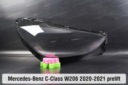Стекло на фару Mercedes-Benz C-Class W206 (2021-2024) дорестайлинг правое.
В нал. . фото 2