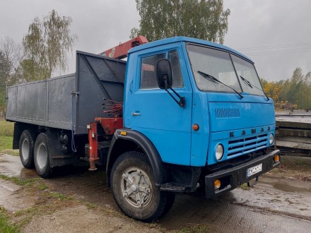 КамАЗ c манипулятором Unic 330 
3 тонны грузоподъемность манипулятора
1990 год. . фото 3