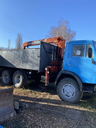 КамАЗ c манипулятором Unic 330 
3 тонны грузоподъемность манипулятора
1990 год. . фото 12