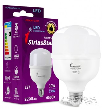 LED лампа Sirius 1-LS-3002 Т100-30W-6500K-E27
Продажа оптом и в розницу. Доставк. . фото 1