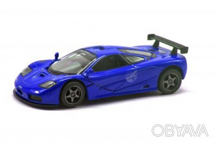 Машина KINSMART "1995 McLaren F1 GTR". Металлический, инерционный, открываются д. . фото 1