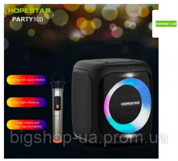 Портативная беспроводная Bluetooth колонка Hopestar Party 100 50Вт Black с влаго. . фото 6