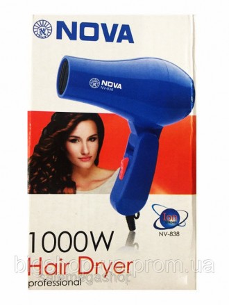 Фен для волос дорожный Nova 1000W со складной ручкой
Дорожный мини фен Nova NV 8. . фото 6