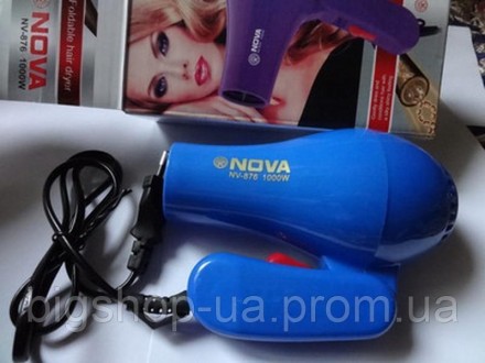 Фен для волос дорожный Nova 1000W со складной ручкой
Дорожный мини фен Nova NV 8. . фото 11