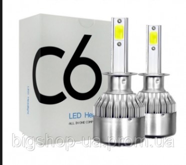 Комплект LED ламп C6 HeadLight H1 12v COB
Преимущества светодиодных ламп головно. . фото 4