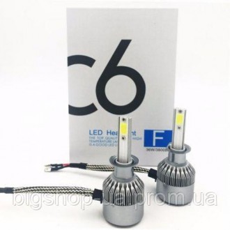 Комплект LED ламп C6 HeadLight H1 12v COB
Преимущества светодиодных ламп головно. . фото 5