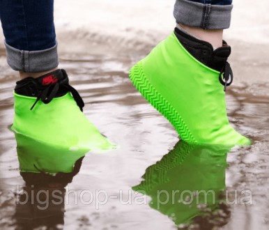 Силиконовые чехлы бахилы для обуви от дождя и грязи Waterproof Silicone Shoe
Раз. . фото 9