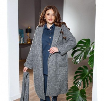Женственное мягкое пальто классического прямого кроя является универсальным, так. . фото 3