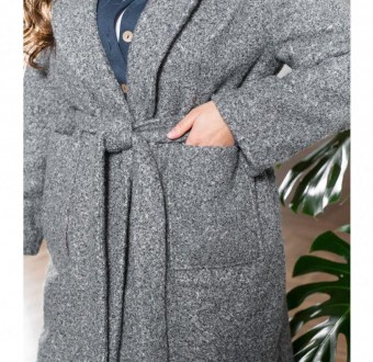 Женственное мягкое пальто классического прямого кроя является универсальным, так. . фото 4