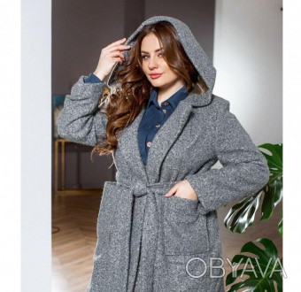 Женственное мягкое пальто классического прямого кроя является универсальным, так. . фото 1