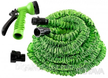 Шланг для полива X HOSE 75 м с распылителем, садовый шланг, поливочный шланг для