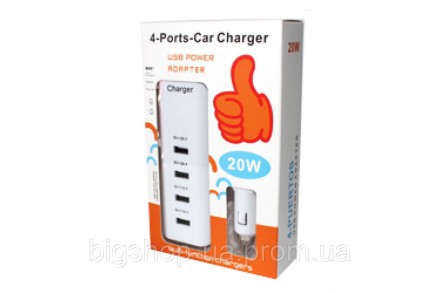 Автомобильное зарядное устройство Post Car Charger 12V 4 USB S4 Автомобильная за. Одесса. фото 1 Автомобильное зарядное устройство Post Car Charger 12V 4 USB S4 Автомобильная за. Одесса. фото 1