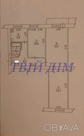 Продам 3к квартиру 59 кв.м.