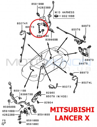 Тяга датчика положения кузова передняя MITSUBISHI PAJERO SPORT 2 (2008-2015) 865. . фото 12