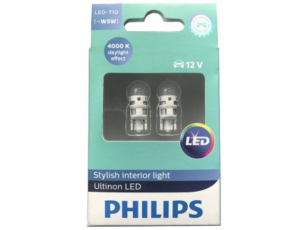 ОРИГИНАЛЬНЫЙ ФИЛИПС!
Светодиодные лампы Philips ULTINON LED T10 (W5W) 4000К
Подх. . фото 5