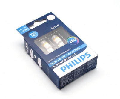 ОРИГИНАЛЬНЫЙ ФИЛИПС!
Светодиодные лампы Philips X-Treme Vision T10 (W5W) 4000К
П. . фото 3