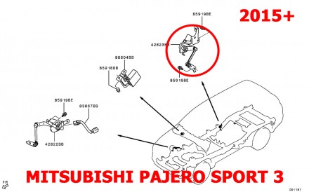 Тяга датчика положення кузова задня MITSUBISHI PAJERO SPORT 3 (2015+) 8651A235 T. . фото 6