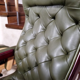 Вишукане крісло (нове) ручної роботи.
Крісло виконане з натуральної шкіри &laqu. . фото 12